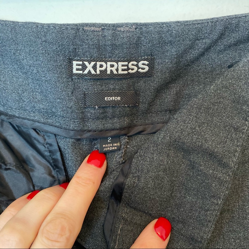 Express Gray Editor Pant Size 2 - image 4